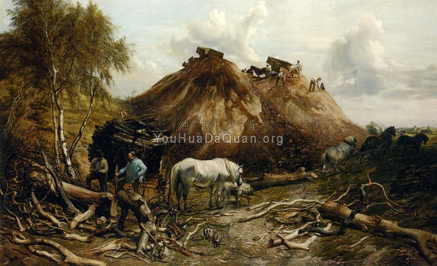 Clearing The Wood For The Iron Way - 托马斯·辛德尼·库珀